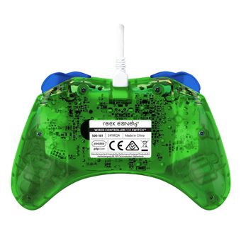 Manette filaire Pdp Rock Candy Luigi Lime pour Nintendo Switch Vert et bleu