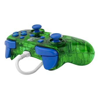 Manette filaire Pdp Rock Candy Luigi Lime pour Nintendo Switch Vert et bleu