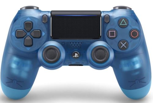 Sony DualShock 4 v2 - Spelpad - draadloos - Bluetooth - kristalblauw - voor Sony PlayStation 4