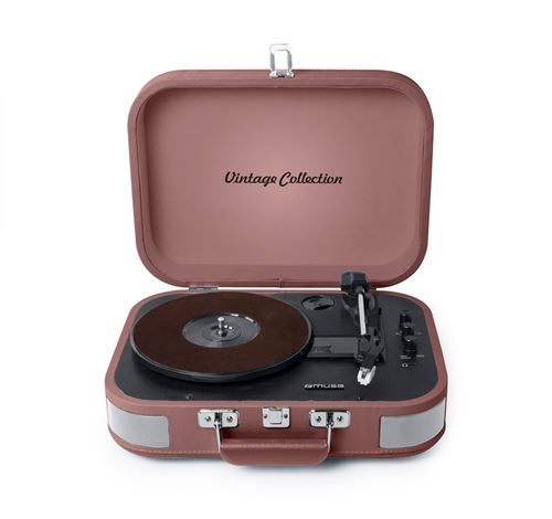 Muse Rose Platine Vinyle Bluetooth Mt-201 Btp Collection Vintage - Image 1