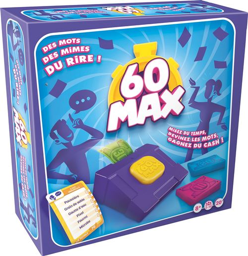 Jeu D'Ambiance Asmodee ZYG60S0101FR – 60 Max, Coopératif Avec Timer Électronique