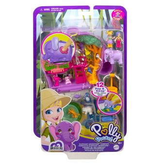 Coffret Polly Pocket Univers Zoo Eléphant