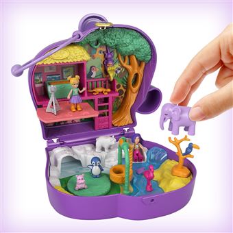 Coffret Polly Pocket Univers Zoo Eléphant