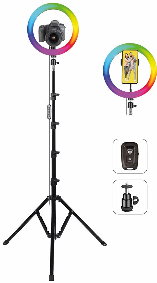 Pack Vlogger Ring Light Movin Photo RGB XL État correct - N/A reconditionné disponible sur Fnac