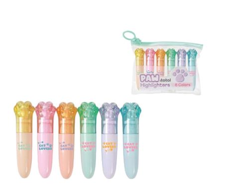 Étui de 6 Mini surligneurs Itotal Pattes
