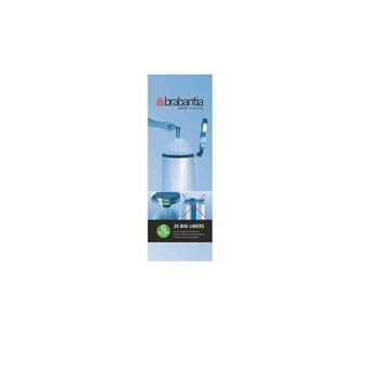 Rouleau de 20 Sacs Poubelle Brabantia 246265 30L Blanc