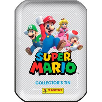 Boîte de métal avec 15 pochettes Panini et 2 cartes édition limitée Super Mario - 1