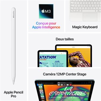 Apple iPad Air 13" Puce M3 256 Go Wifi 7ème génération 2025 Mauve