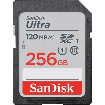 Carte mémoire SDXC SanDisk Ultra 256 Go Gris - 1