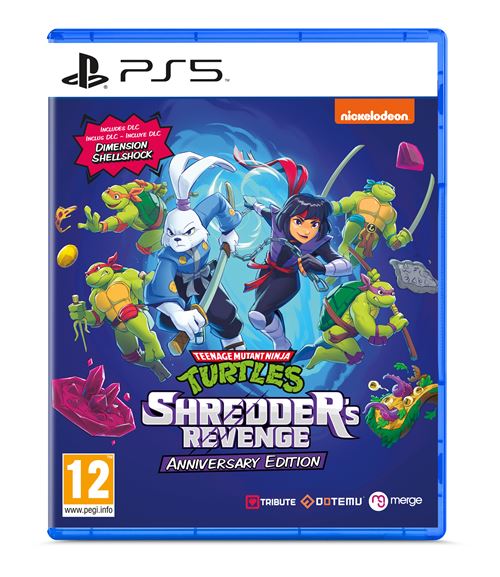 Pochette avant du jeu Teenage Mutant Ninja Turtles: Shredders Revenge Anniversary PS5