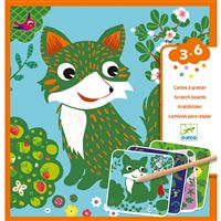 SES Creative - Kit J’Apprends à Gratter Animaux - Activité Créative Enfants Dès 5 Ans