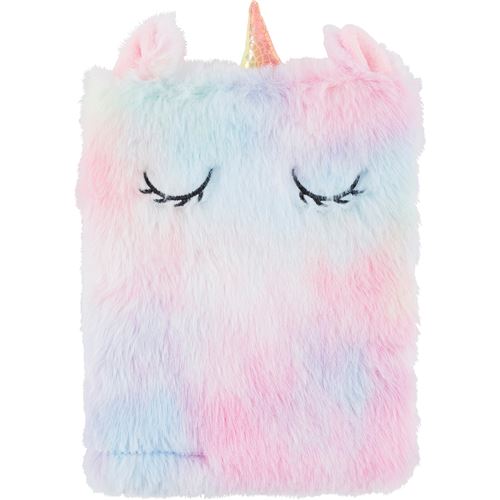 AGENDA 1 JOUR/PAGE SOUS JAQUETTE PEFC PELUCHE CUTE LICORNE PASTEL