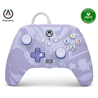 Manette filaire améliorée pour Xbox Séries X/S PowerA Tourbillon de lavande