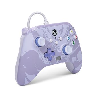 Manette filaire améliorée pour Xbox Séries X/S PowerA Tourbillon de lavande