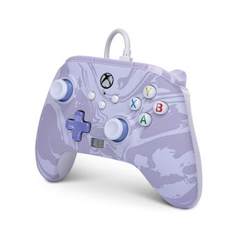 Manette filaire améliorée pour Xbox Séries X/S PowerA Tourbillon de lavande