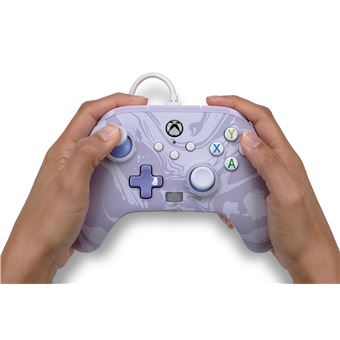 Manette filaire améliorée pour Xbox Séries X/S PowerA Tourbillon de lavande