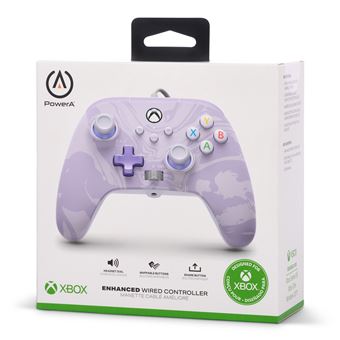 Manette filaire améliorée pour Xbox Séries X/S PowerA Tourbillon de lavande