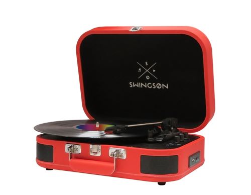 Platine vinyle Swingson On Stage Bluetooth Rouge