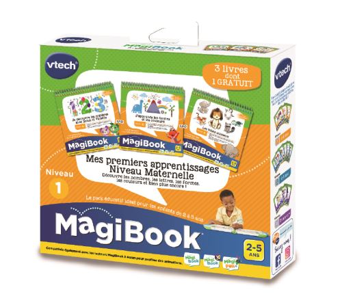 Pack de trois livres Vtech MagiBook Mes premiers apprentissages - Vtech