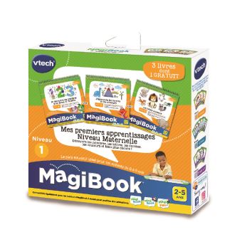 Pack de trois livres Vtech MagiBook Mes premiers apprentissages -  Ordinateur éducatif