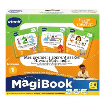 VTech MagiBook livre éducatif - Niveau 1 - J'apprends les formes et les  couleurs, Commandez facilement en ligne