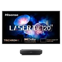 Pack Vidéoprojecteur Hisense Laser TV 120L9HA 4K Noir + console ultra courte focale + écran ALR Fresnel 120"