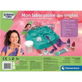 Création parfum et cosmétique Clementoni Mon laboratoire des ongles