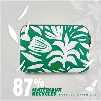 Housse T'nB Exclusiv' Garden Vert pour PC Portable de 13" à 14"