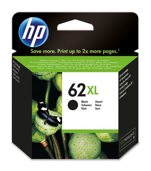 Cartouche d'encre HP 62XL Noir