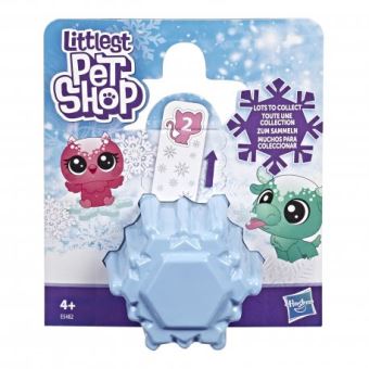 Pack avec 2 Petites Figurines Littlest Pet Shop Collection Givrée Meilleurs Amis Modèle Alèatoire