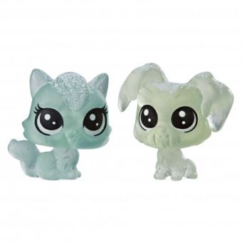 Pack avec 2 Petites Figurines Littlest Pet Shop Collection Givrée Meilleurs Amis Modèle Alèatoire