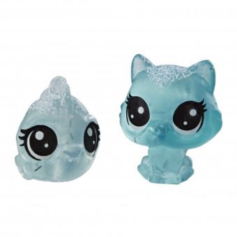 Pack avec 2 Petites Figurines Littlest Pet Shop Collection Givrée Meilleurs Amis Modèle Alèatoire