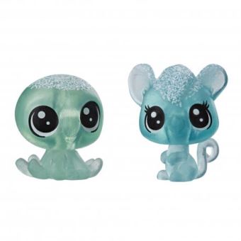 Pack avec 2 Petites Figurines Littlest Pet Shop Collection Givrée Meilleurs Amis Modèle Alèatoire