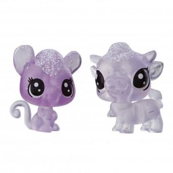 Pack avec 2 Petites Figurines Littlest Pet Shop Collection Givrée Meilleurs Amis Modèle Alèatoire