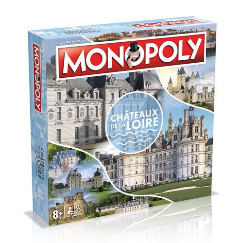 Jeu classique Monopoly Châteaux de la Loire