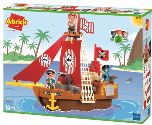 Bateau pirate Abrick Ecoiffier