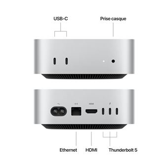 Apple Mac Mini 512 Go SSD 24 Go RAM Puce M4 Pro CPU 12 Coeurs GPU 16 Coeurs