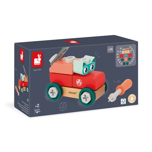 Jeu d'éveil Janod Brico'Kids Voiture à bricoler chat