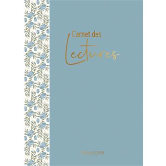 Carnet de lectures Draeger A5 Bleu