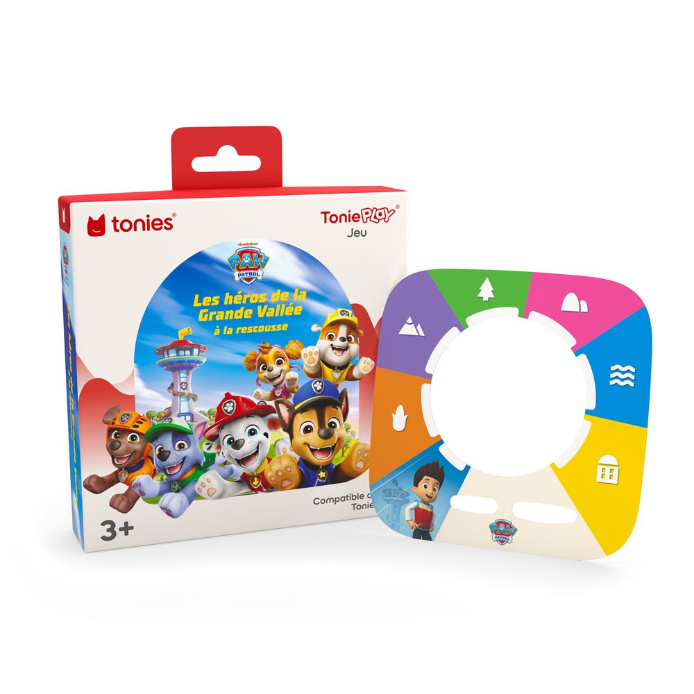 Toniebox 2 + Jeu La Pat' Patrouille - Boîte à Histoires Sans écran Pour Enfants 1-9 Ans, Rouge, Avec Rubie