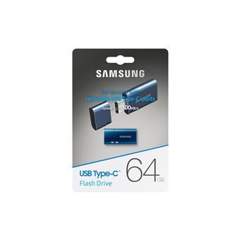 Clé USB Type-C Samsung MUF-64DA/APC 64 Go Bleu et gris