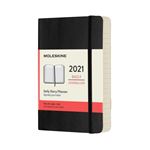 Agenda 2021 journalier Moleskine Souple petit format Noir