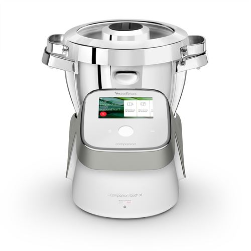 Robot cuiseur Moulinex I-Companion Touch XL HF938E00 Blanc et Argent