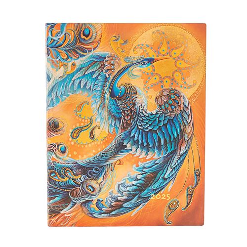 Agenda civil Paperblanks 2025 12 mois Flexis Oiseau Céleste