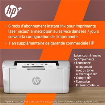 Imprimante monofonction HP LaserJet M110we Blanc Eligible à instant ink