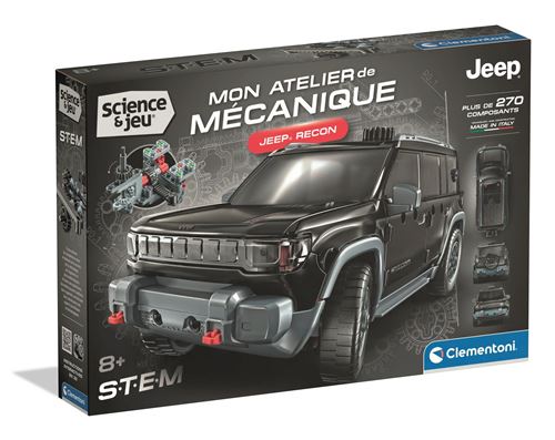 Jeep Recon CLEMENTONI Mon Atelier Mécanique Dès Fabriqué en Italie Coffret de construction enfant - vue 7