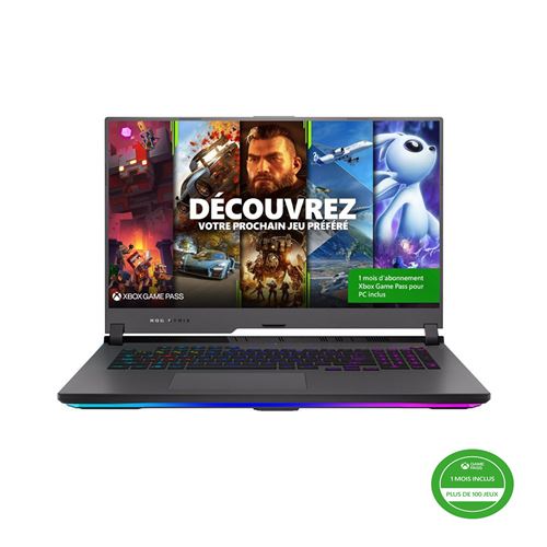 Pc Portable Gaming Asus Rog Strix-G17-G713Rw-Kh069W 17.3" Amd Ryzen 9 16 Go Ram 1 To Ssd Gris