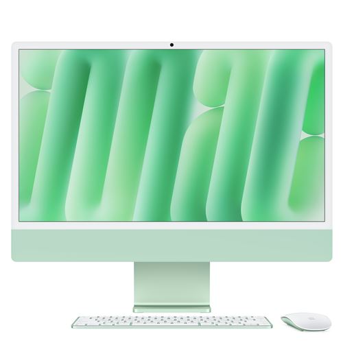 Apple iMac 24" écran retina 4,5K 256Go 16 Go RAM Puce M4 CPU 8 cœurs GPU 8 cœurs Vert