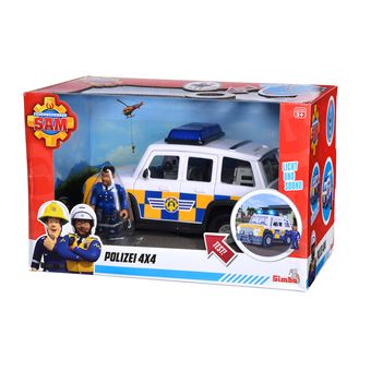 Voiture de police Simba Sam le Pompier 19 cm