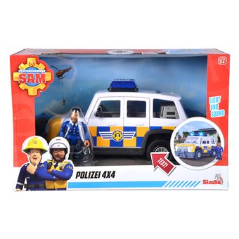 Voiture de police Simba Sam le Pompier 19 cm